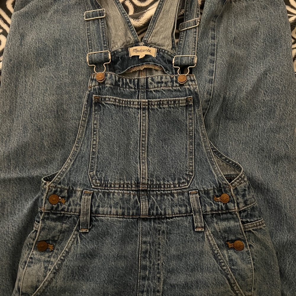 Madewell Blue Denim Overalls